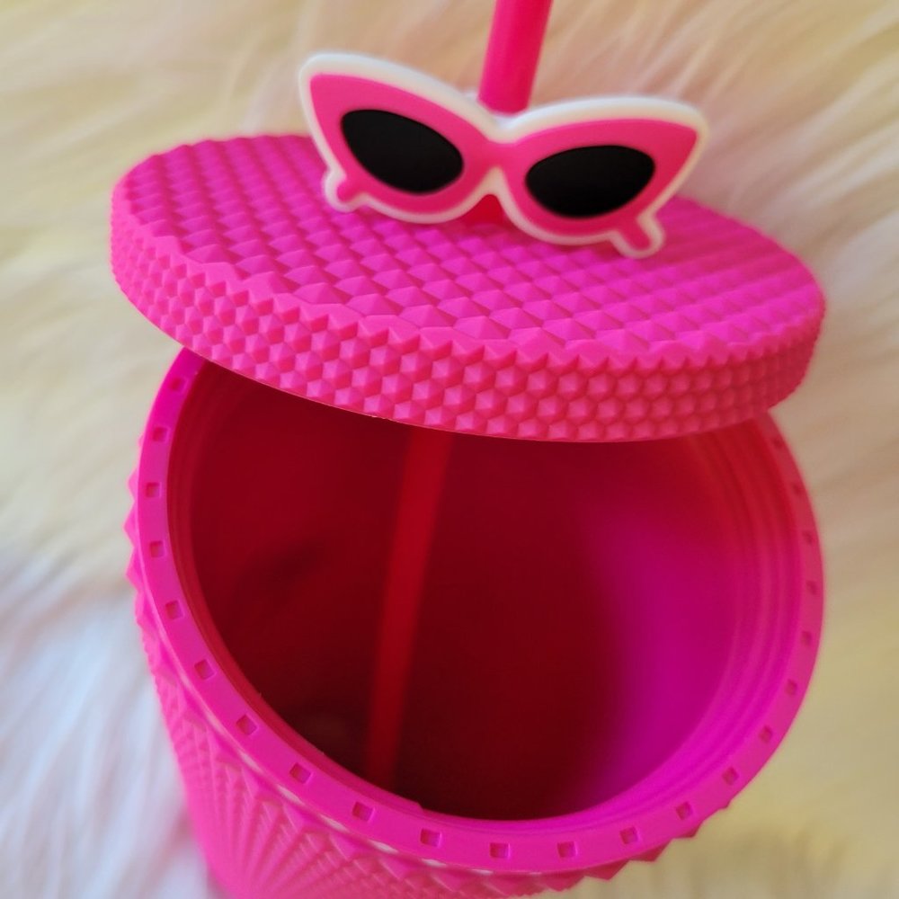 Barbie Pink Tumbler w/ Straw - Picture 3 of 8